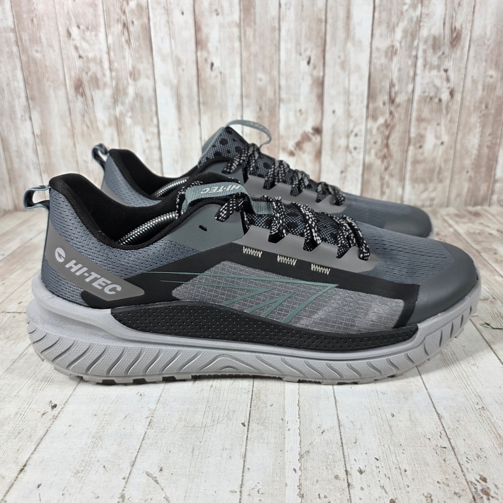Hi-Tec Mens Grey Black Trail Running Shoes CH80450M-VXS Size 13